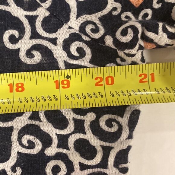 LOFT Ann Taylor linen printed short sleeve t-shirt, size M. - Picture 6 of 7
